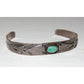 Fred Harvey Era Bracelet Navajo Sterling Turquoise Stacker Cuff Old Pawn