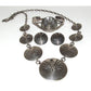 Vintage Navajo Sterling Silver Man in the Maze Jewelry Set Necklace Cuff Earrings