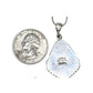 Navajo Pilot Mountain Turquoise Pendant Sterling Silver Necklace Arkie Nelson