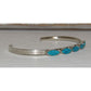 Zuni Turquoise Stacker Cuff Bracelet Sterling Silver