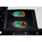 Navajo Gem Grade Royston Turquoise Dangle Earrings Sterling L Hurley