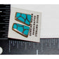 Zuni Turquoise Fish Scale Inlay Post Earrings Sterling Sleeping Beauty Turquoise