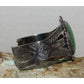 Old Pawn Navajo Cerrillos Turquoise Cuff Bracelet Ingot Sterling Silver Native 47g