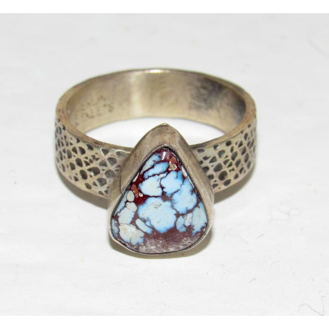 Navajo Golden Hills Turquoise Ring Sz 9.5 Sterling Silver Eli Skeets