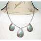 Navajo Turquoise Concho Necklace Verde Jake Sterling Silver