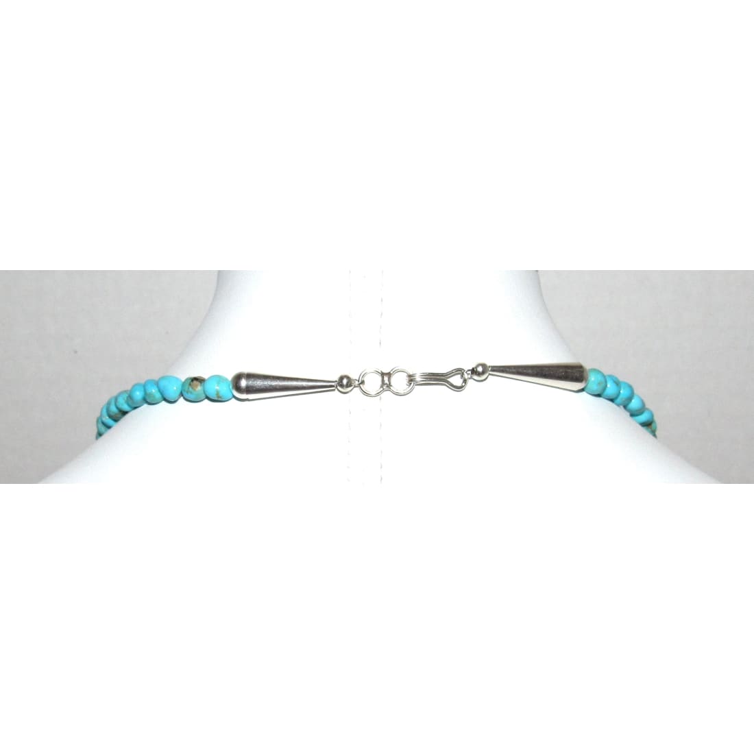 Navajo Blue Royston Turquoise Heishi Bead Necklace