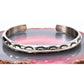 Vintage Navajo Carinated Stacker Cuff Bracelet Ingot Sterling Silver