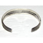 Navajo Mediterranean Coral Stacker Cuff Bracelet Sterling Silver 7 1/2" Wrist