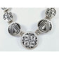 Vintage Hopi Sterling Silver Overlay Storytelling Medallion Necklace