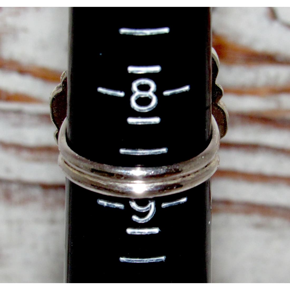 Navajo Kingman Turquoise Cluster Ring Sz 8.5 Sterling Silver Native Signed