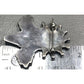 Vintage Zuni Turquoise Flower Pin Brooch Sterling Silver