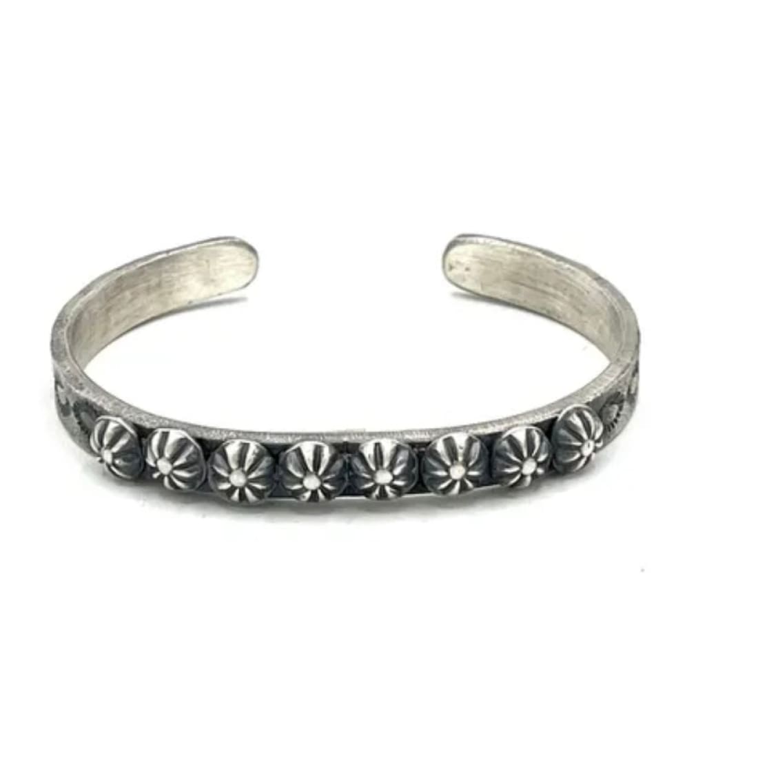Navajo Sterling Silver Stacker Cuff Bracelet K. Billah Native American