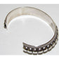 Navajo Sterling Silver Cuff Bracelet Tom Charley Native American Stacker