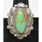 Navajo Blue Royston Turquoise Statement Ring Sz 10 Sterling Silver