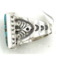 Navajo Spiderweb Kingman Turquoise Ring Sz 10 Sterling Silver Sam Yellowhorse