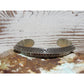 Navajo Sterling Carinated Ingot Double Sided Cuff Bracelet L. Secatero