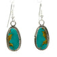 Navajo Royston Turquoise Dangle Earrings Sterling D. Nez