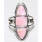 Navajo Pink Conch Inlay Ring Sz 10.5 Sterling Silver E. Yazzie
