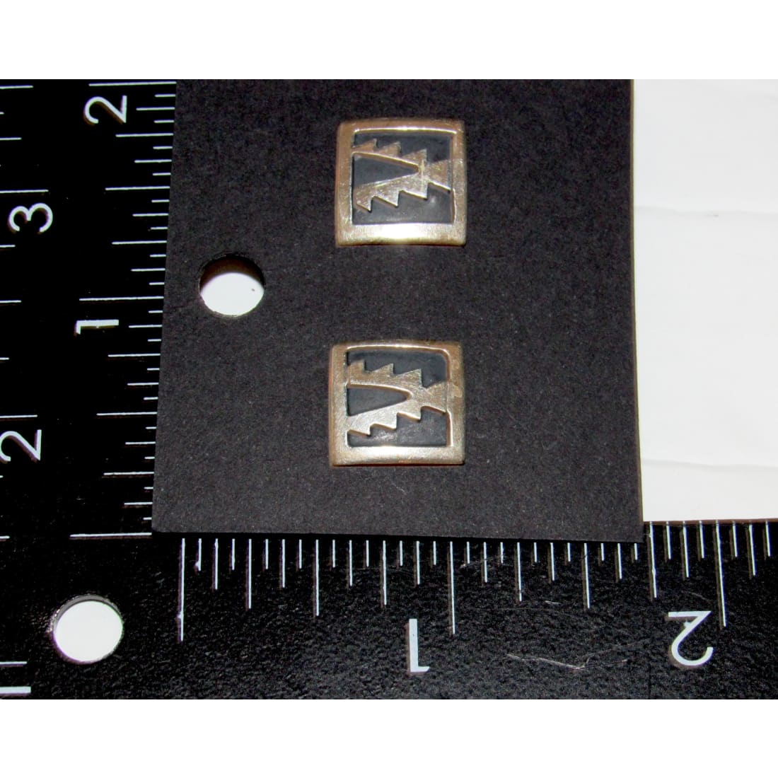 Vintage Navajo Tommy Singer Post Earrings Sterling Silver