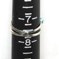 Vintage Zuni 3D Turquoise MOP Inlay Band Ring Size 7.5 Sterling Silver