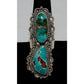 Massive Navajo Royston Turquoise Statement Ring Sz 10 Sterling Silver