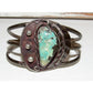 Old Pawn Navajo Cripple Creek Turquoise Bracelet Sterling Silver