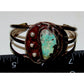 Old Pawn Navajo Cripple Creek Turquoise Bracelet Sterling Silver