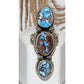 Navajo Golden Hills Turquoise Statement Ring Sz 8.5 Sterling Silver (Copy)