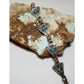 Mexican 925 Sterling Silver Onyx Inlay Link Bracelet