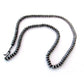 7mm Navajo Pearls Necklace Sterling Silver Saucer Beads Necklace 26"L R Begay