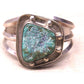 Vintage Navajo Turquoise Cuff Bracelet Sterling Silver Native American