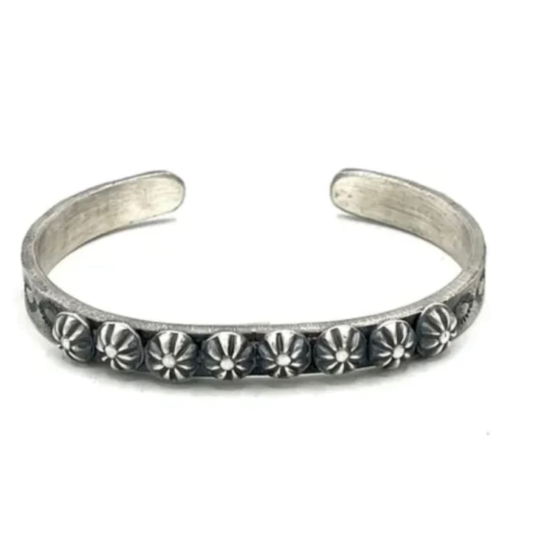 Navajo Sterling Silver Stacker Cuff Bracelet K. Billah Native American