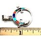 Navajo Calvin Begay Inlay Lizard Pendant Sterling Silver Touch of Santa Fe TSF