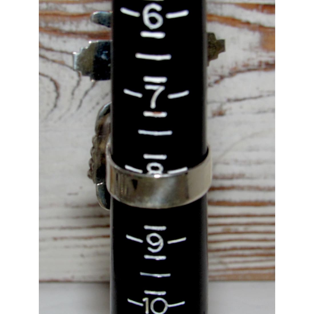 Navajo Kachina Ring Sz 8 Kingman Turquoise Sterling Bennie Ration Signed