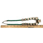 Signed Vintage Larry Curley Navajo Heavy 95g Sterling Box Bead & Malachite Necklace