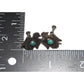 Old Pawn Navajo Thunderbird Scewback Earrings Sterling Silver Turquoise