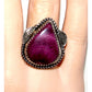 Navajo Purple Spiny Ring Size 7 Sterling Silver Native American Signed