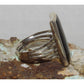 Zuni Royston Turquoise Jet Ring by Harlan Coonsis Sz 7.5 Native American Signed
