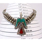 Old Pawn Navajo Peyote Bird Navajo Pearls Necklace W. Singer Sterling Turquoise
