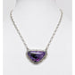 Navajo Purple Charoite Bar Necklace Sterling Silver A. Lee