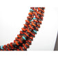 Santo Domingo Rolled Pen Shell, Coral & Turquoise Heishi Necklace O. Crespin
