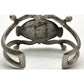 Old Pawn Navajo Morenci Turquoise Cuff Bracelet Sterling Silver 50G