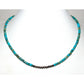 Navajo Rolled Turquoise & Navajo Pearls Heishi Choker Necklace Native 18L
