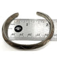 Old Pawn Navajo Carinated Ingot Cuff Bracelet Sterling Silver Native American
