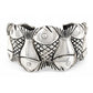 Vintage Taxco Mexico Fish Cuff Bracelet Sterling Silver - TM-90 Mexico, 62.5g
