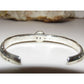 Navajo Golden Hills Turquoise Stacker Cuff Sterling Silver B. Short