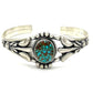 Navajo Number 8 Turquoise Stacker Cuff Sterling Hand Etched Bracelet B. Platero