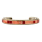 VTG Navajo Angel Skin Coral Cuff Bracelet Sterling Silver R. Begay