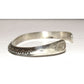 Navajo Carinated Hand Stamped Ingot Double Sided Cuff Bracelet Signed Native