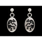 Vintage Hopi Kokopelli Sterling Silver Dangle Earrings Signed